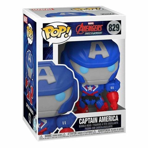 Figurine Funko Pop! - N°829 - Marvel Mech -   Cap. America